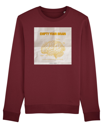 empty your brain Burgundy