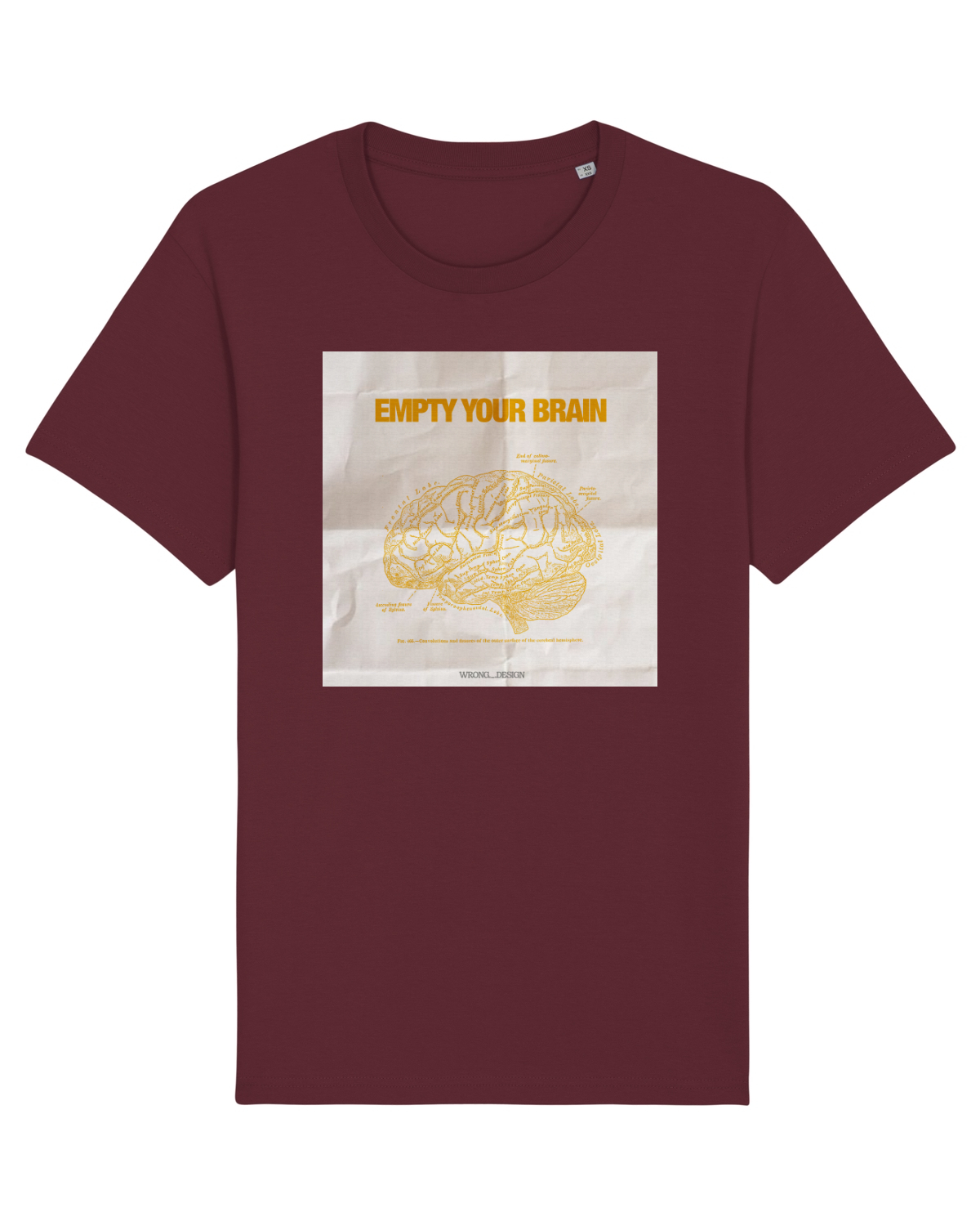 Tricou mânecă scurtă Unisex Rocker Burgundy