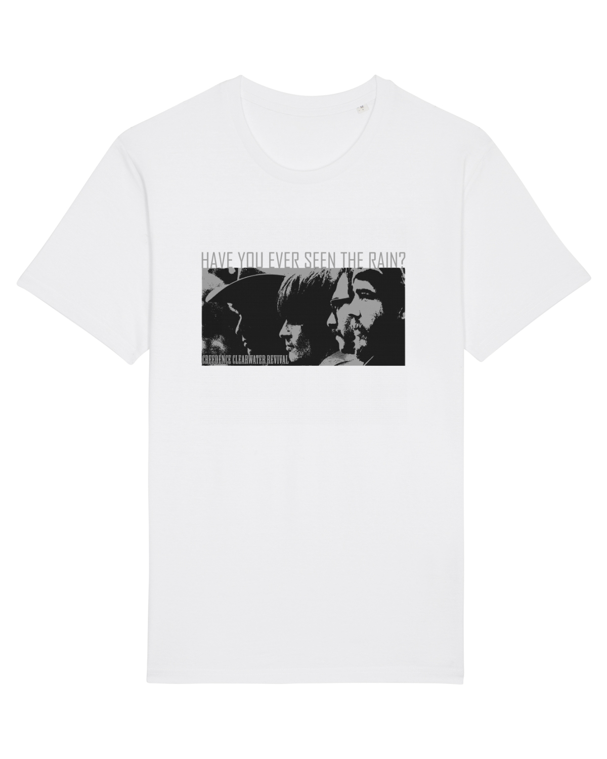Tricou mânecă scurtă Unisex Rocker White