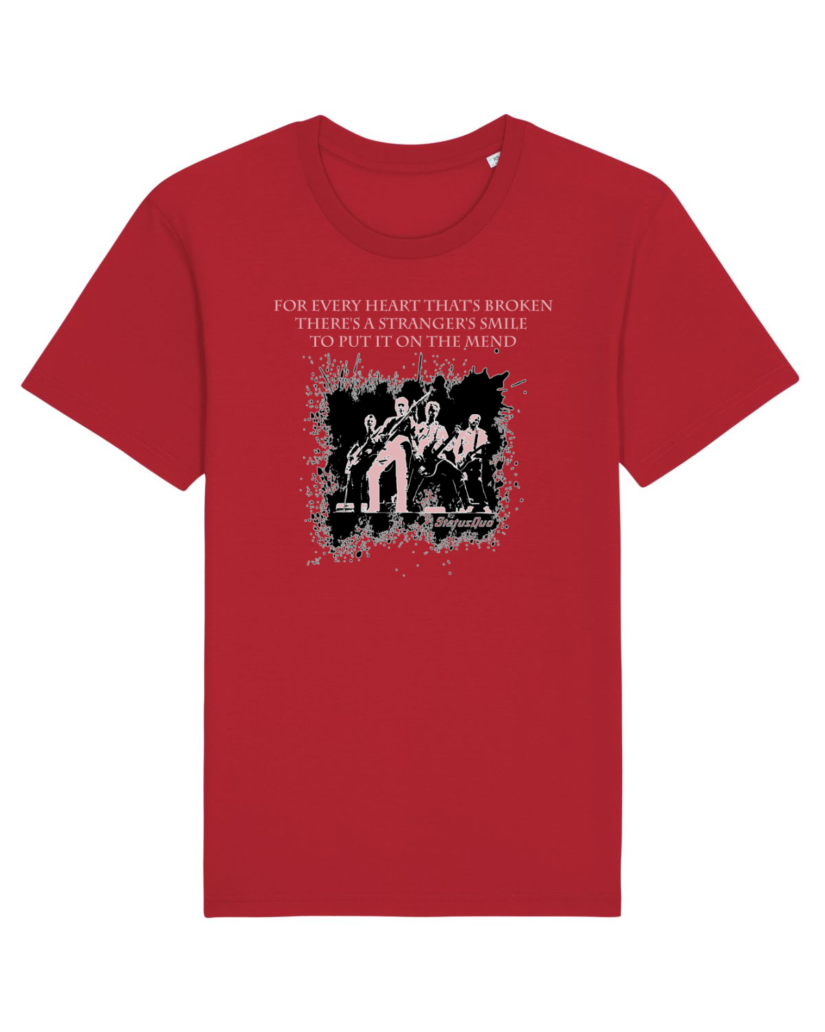 Tricou mânecă scurtă Unisex Rocker Red