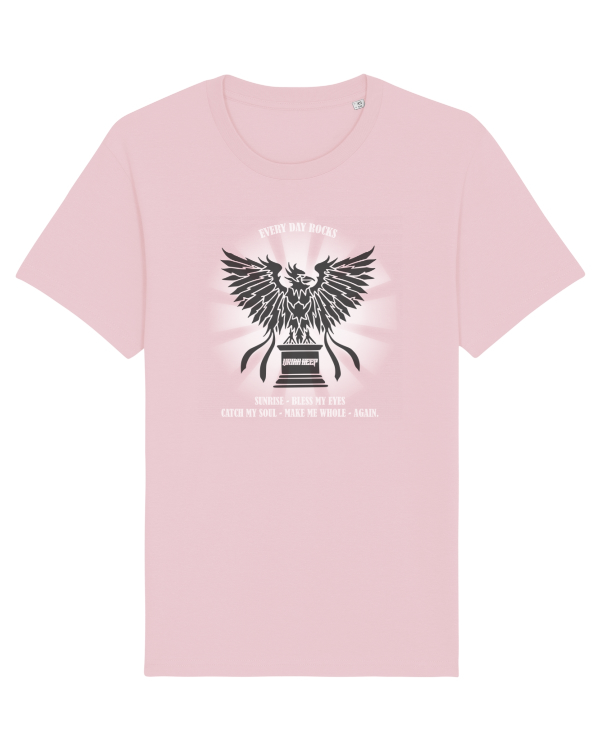 Tricou mânecă scurtă Unisex Rocker Cotton Pink