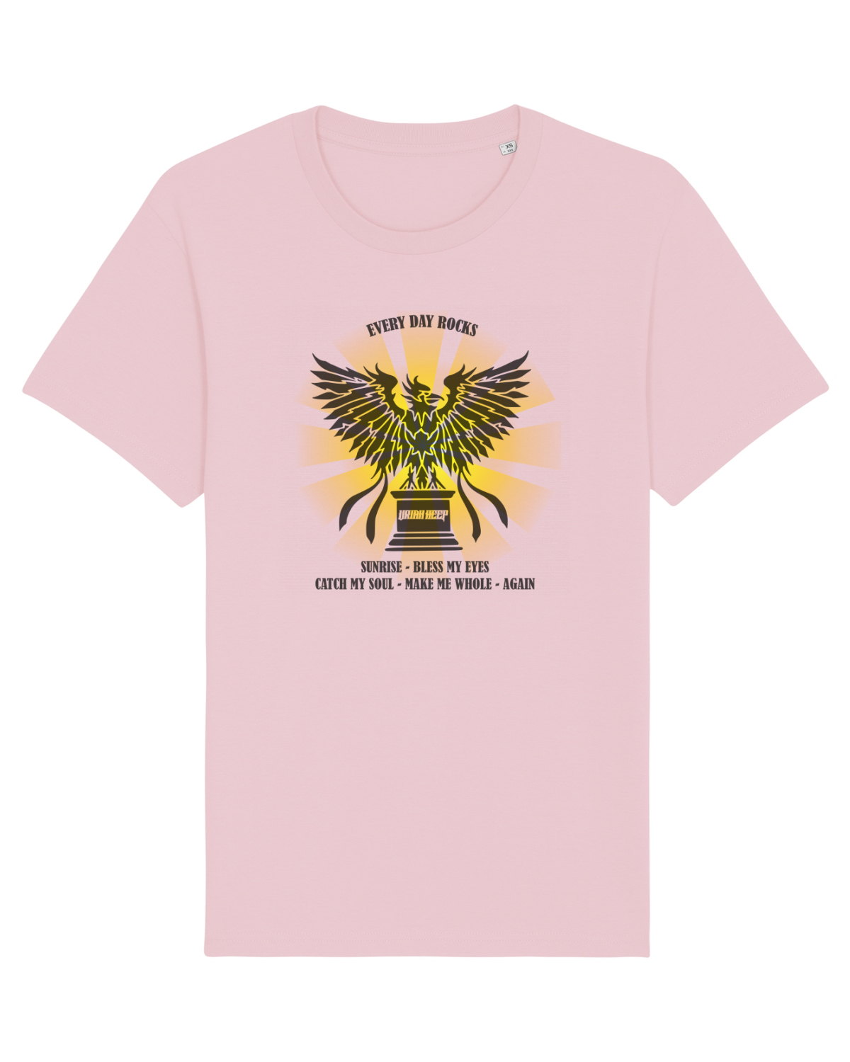 Tricou mânecă scurtă Unisex Rocker Cotton Pink