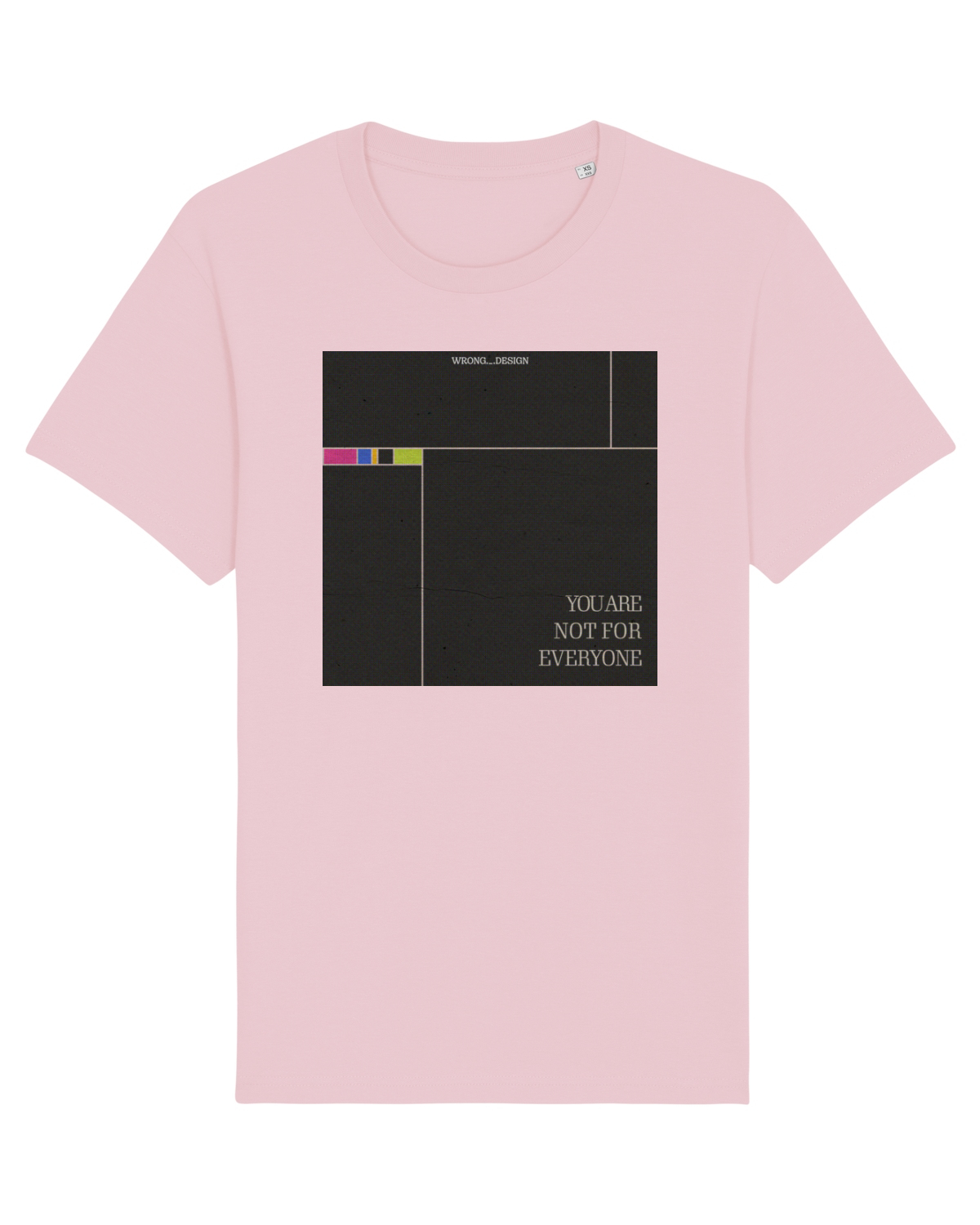 Tricou mânecă scurtă Unisex Rocker Cotton Pink