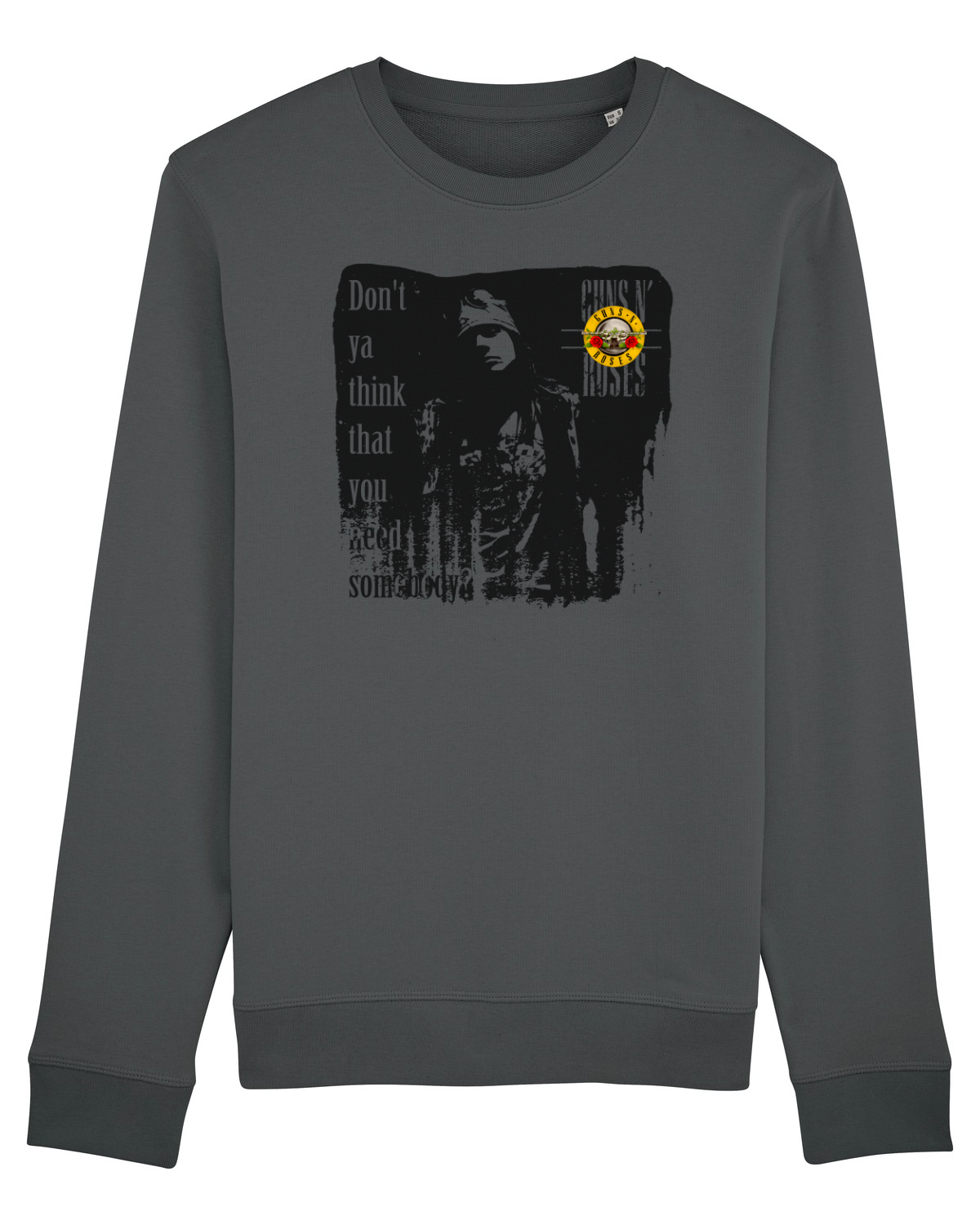 Bluză mânecă lungă Unisex Rise Anthracite
