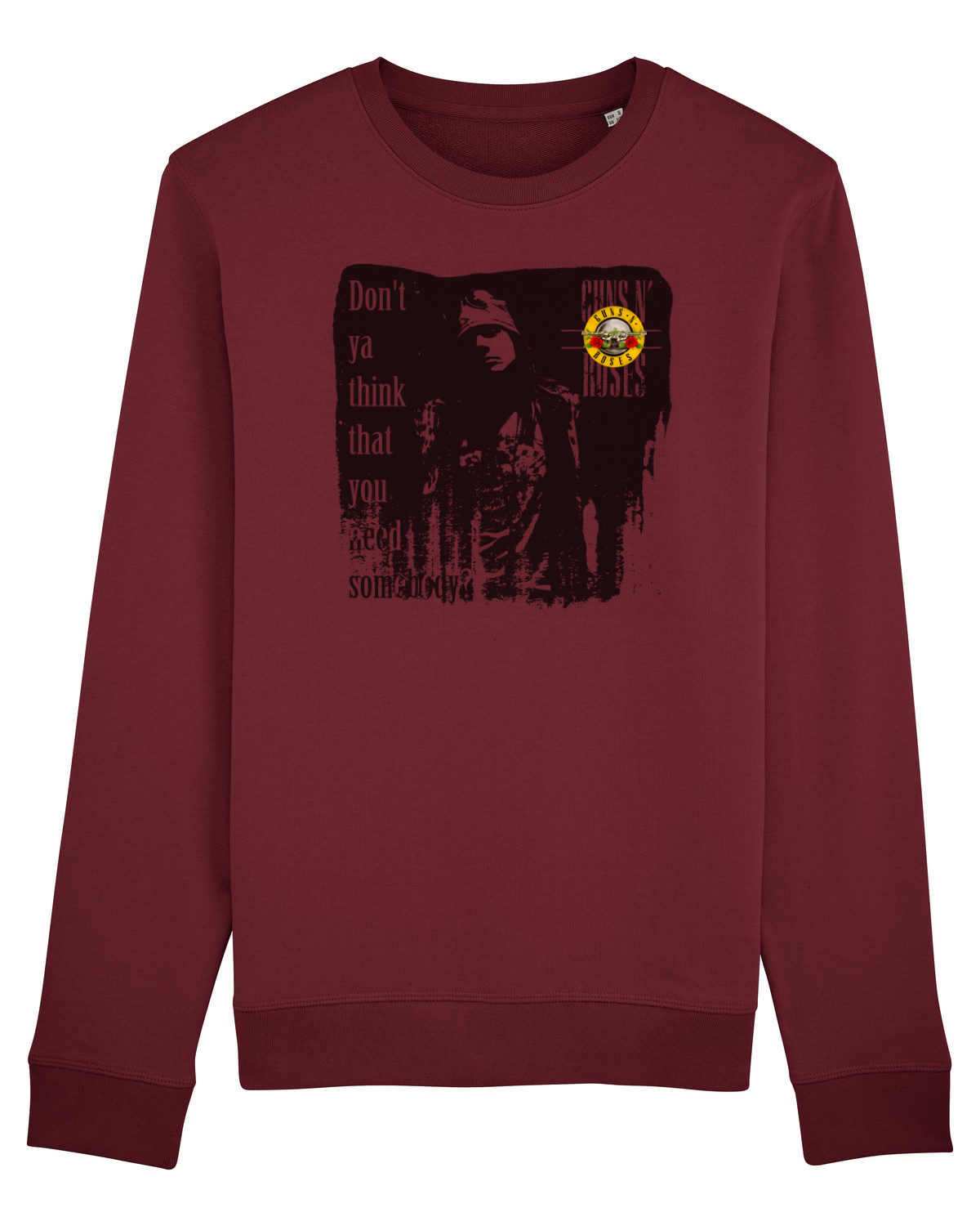 Bluză mânecă lungă Unisex Rise Burgundy