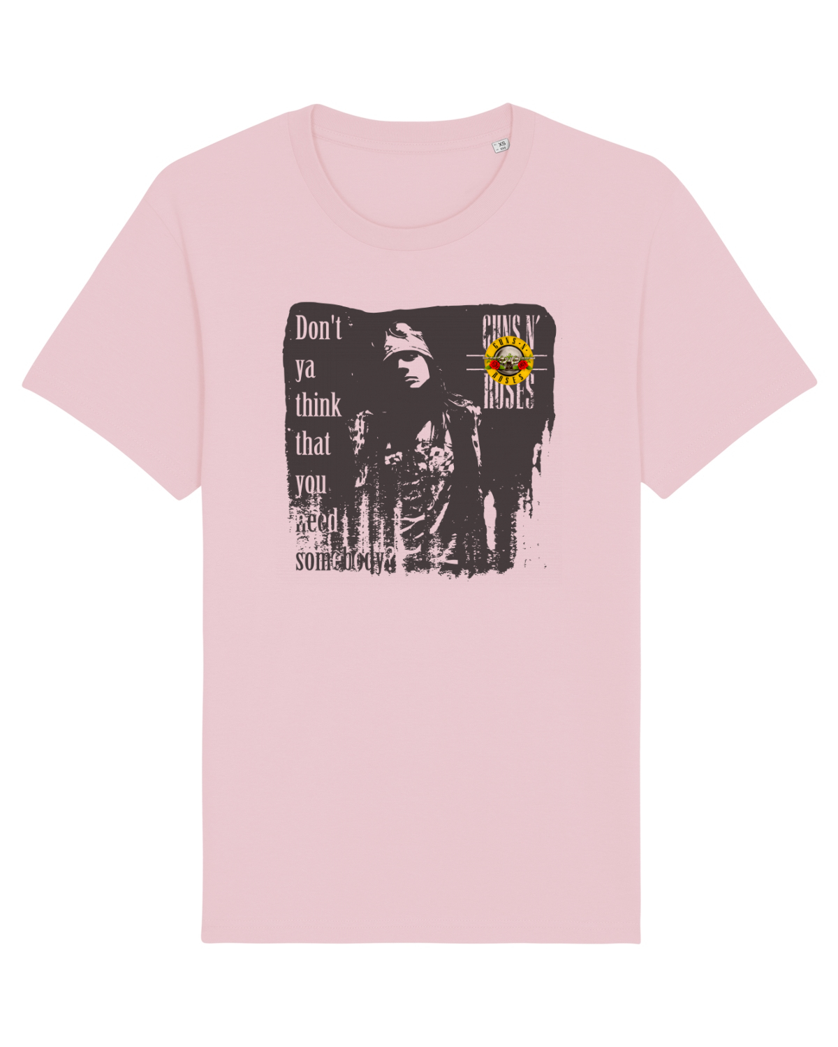Tricou mânecă scurtă Unisex Rocker Cotton Pink