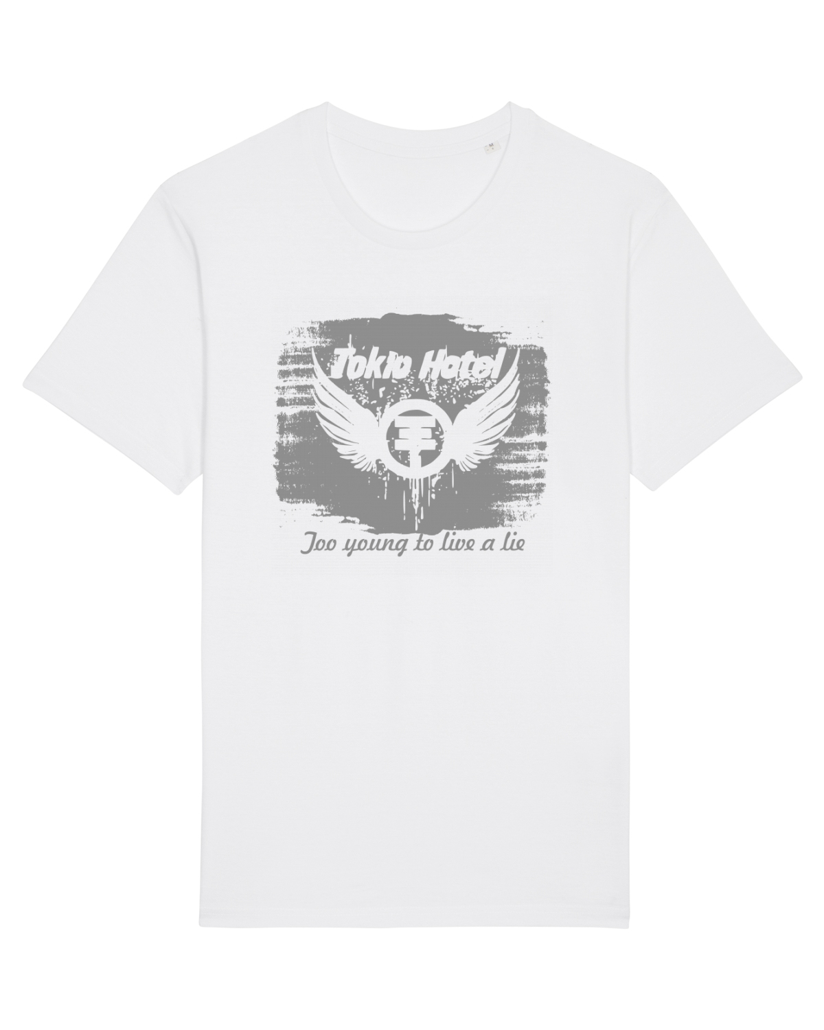 Tricou mânecă scurtă Unisex Rocker White