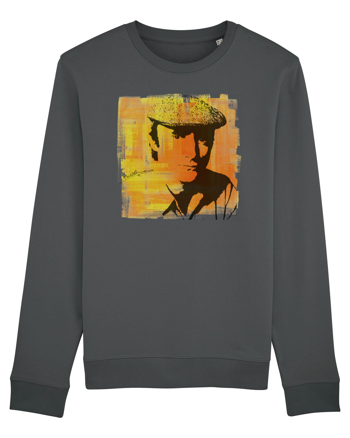 Bluză mânecă lungă Unisex Rise Anthracite