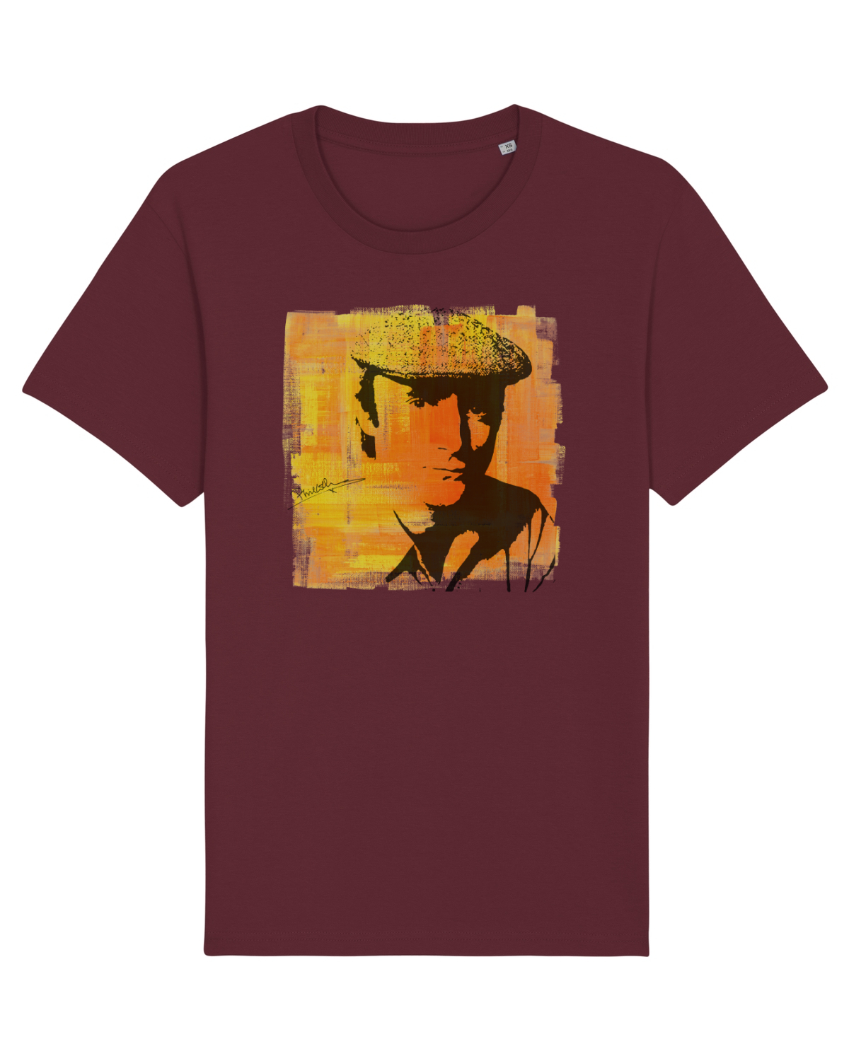 Tricou mânecă scurtă Unisex Rocker Burgundy