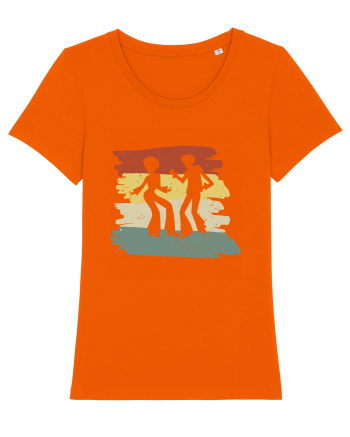 70s Disco Dancer Bright Orange
