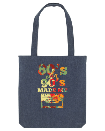 80s Baby 90s Made Me Cassette Retro Midnight Blue