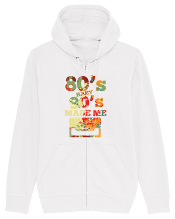 80s Baby 90s Made Me Cassette Retro White