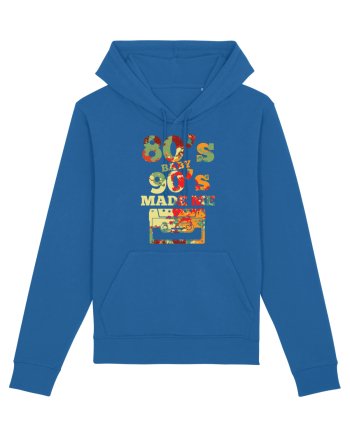 80s Baby 90s Made Me Cassette Retro Royal Blue