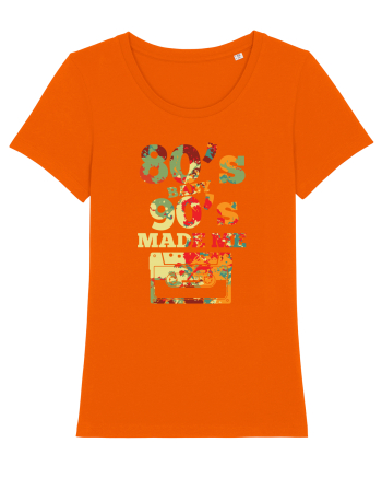 80s Baby 90s Made Me Cassette Retro Bright Orange