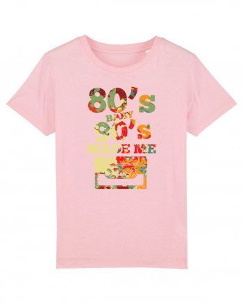80s Baby 90s Made Me Cassette Retro Cotton Pink