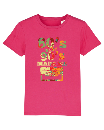80s Baby 90s Made Me Cassette Retro Raspberry