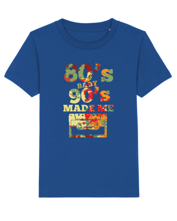 80s Baby 90s Made Me Cassette Retro Majorelle Blue
