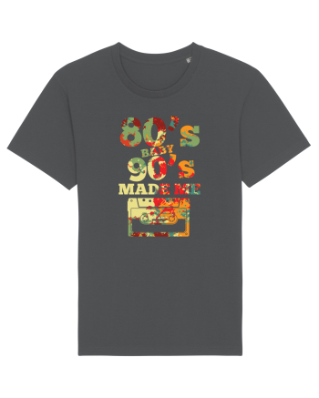 80s Baby 90s Made Me Cassette Retro Anthracite