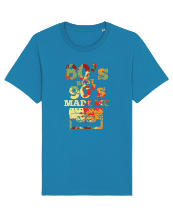 80s Baby 90s Made Me Cassette Retro Azur