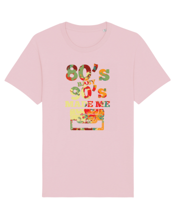 80s Baby 90s Made Me Cassette Retro Cotton Pink