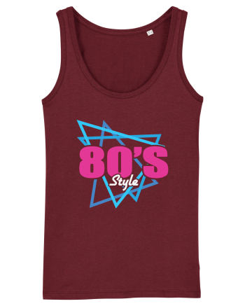 80s Style Burgundy