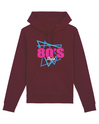 80s Style Burgundy