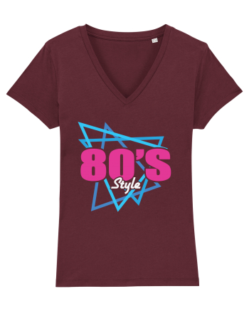 80s Style Burgundy