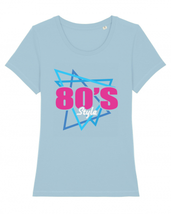 80s Style Sky Blue
