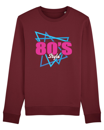 80s Style Burgundy