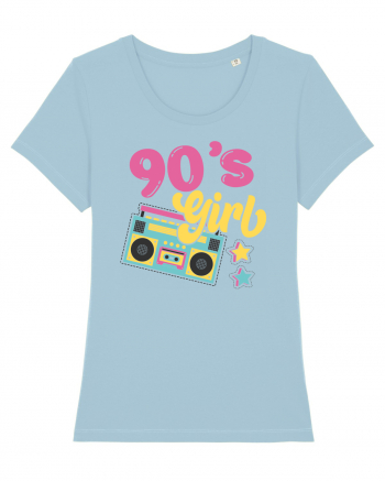 90s Party Girl Party Vintage Sky Blue