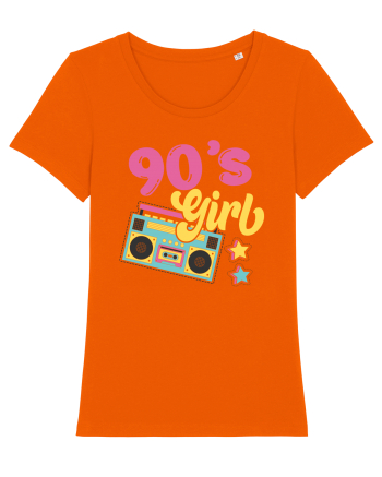 90s Party Girl Party Vintage Bright Orange