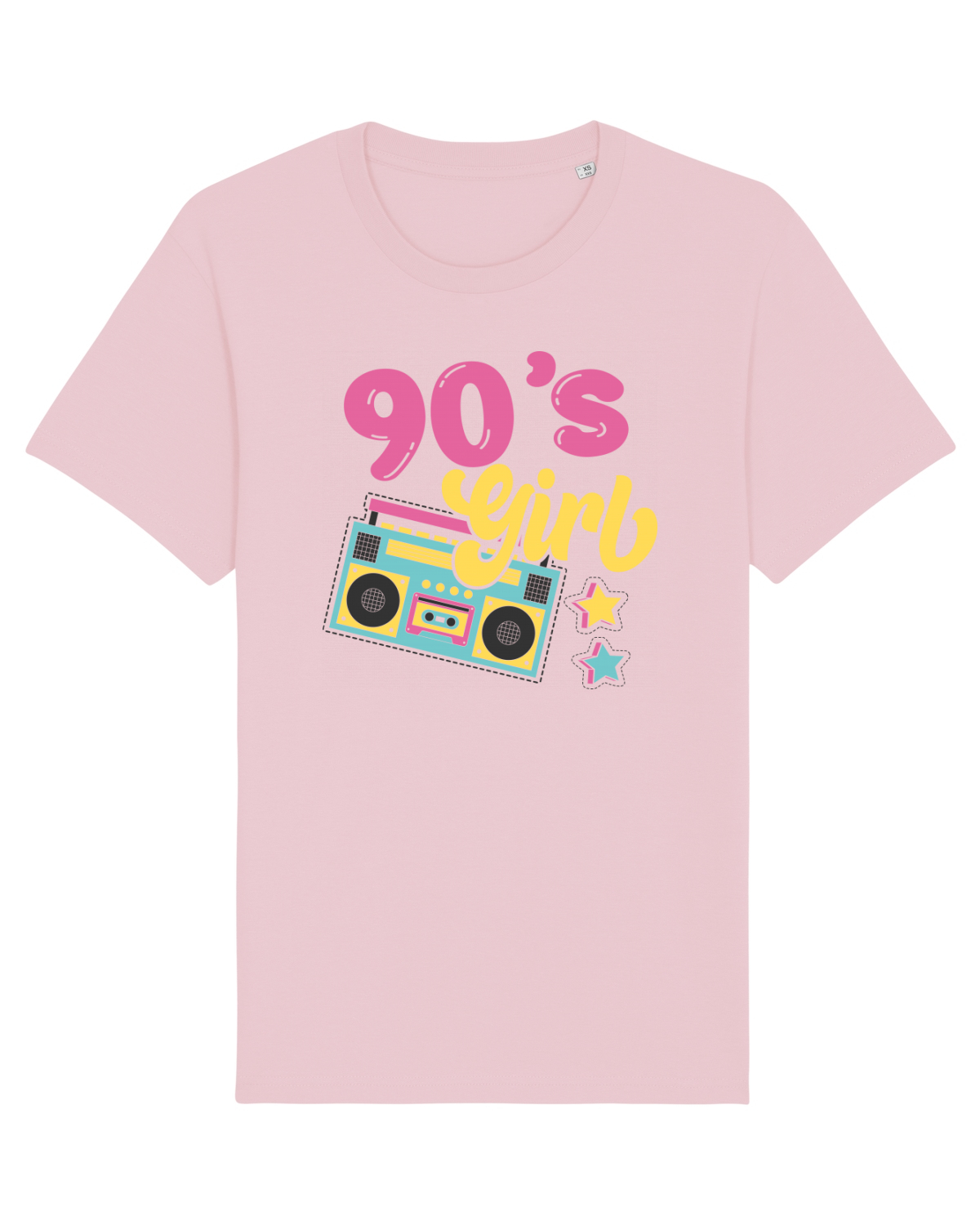 Tricou mânecă scurtă Unisex Rocker Cotton Pink