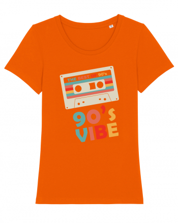 90s Vibe Cassette Tape Bright Orange