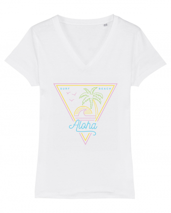 Aloha 80s Style Vintage White