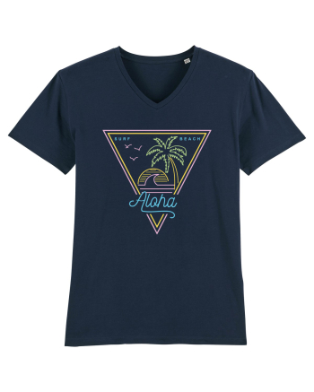 Aloha 80s Style Vintage French Navy