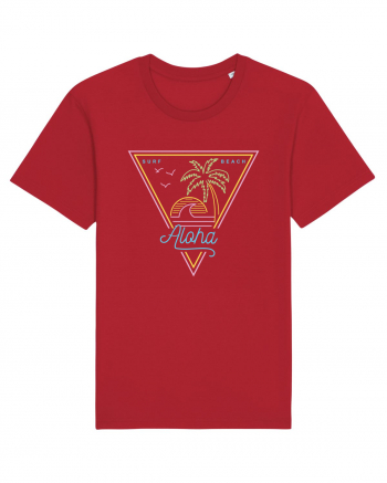 Aloha 80s Style Vintage Red