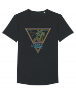 Aloha 80s Style Vintage Tricou mânecă scurtă guler larg Bărbat Skater