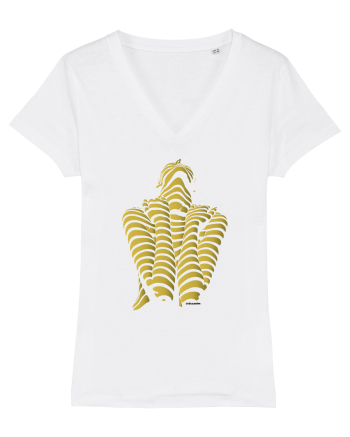 Line-up, gold  White
