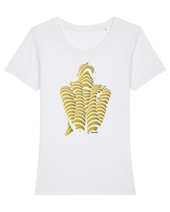 Line-up, gold  White