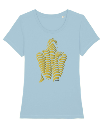 Line-up, gold  Sky Blue