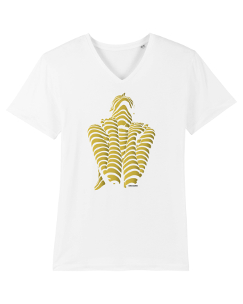 Line-up, gold  White