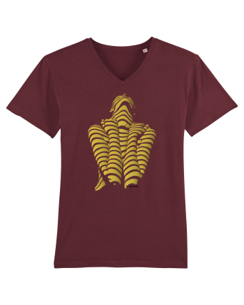 Line-up, gold  Burgundy