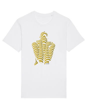 Line-up, gold  White