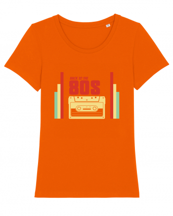 Back To 80s Vintage Style Bright Orange