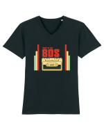 Back To 80s Vintage Style Tricou mânecă scurtă guler V Bărbat Presenter