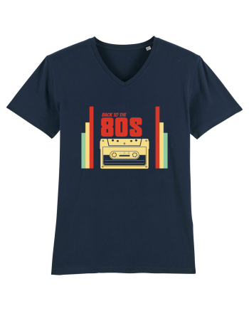 Back To 80s Vintage Style French Navy