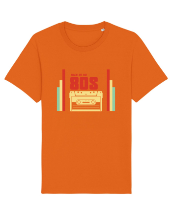 Back To 80s Vintage Style Bright Orange
