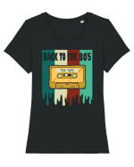 Back To The 80s Cassette Tape Tricou mânecă scurtă guler larg fitted Damă Expresser