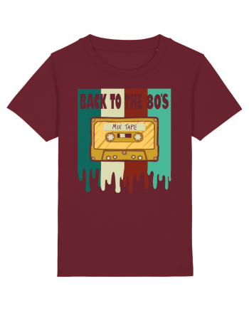 Back To The 80s Cassette Tape Burgundy