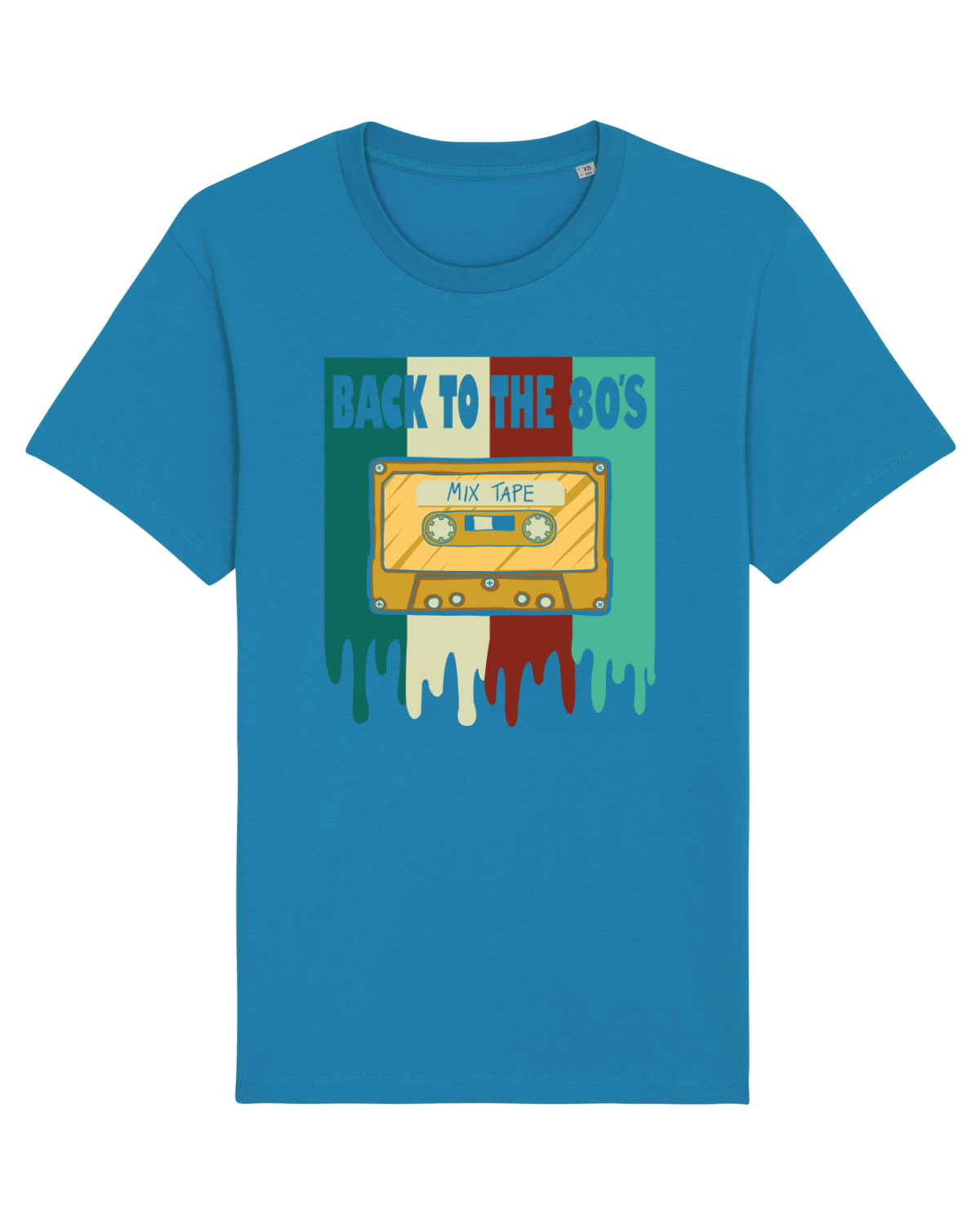 Tricou mânecă scurtă Unisex Rocker Azur
